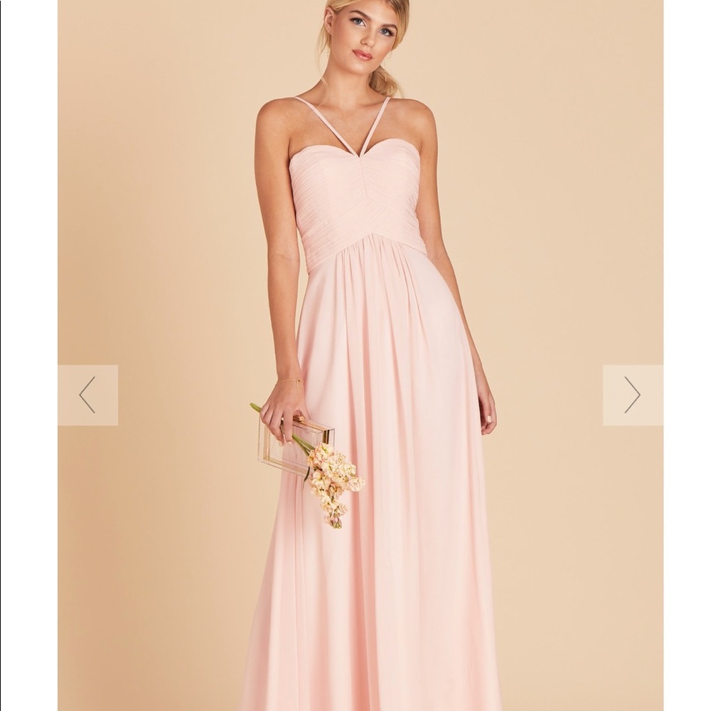Blush rose bridesmaid dress